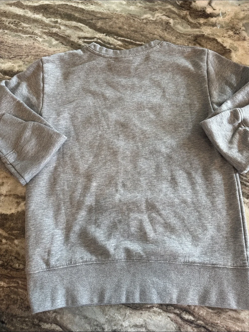 Jordan Youth Gray Crewneck Sweatshirt & Black Joggers Set